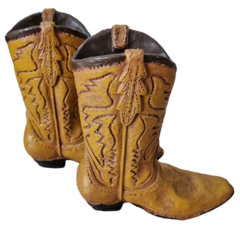Mini cowboy boots decorative figures